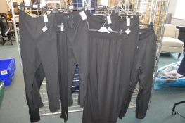 *Eight Pairs of Evans Black Trousers Size: 20