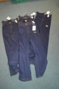 *Four Pairs of Evans Size: 22S Blue Jeans and Jegg