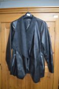 *Evans Size: 14 Black Synthetic Leather Jacket