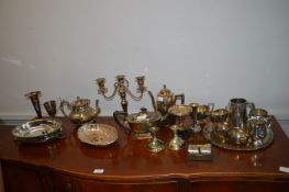 EPNS Candelabra, Teapots, Vases, etc.