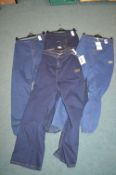 *Four Pairs of Evans Size: 32S Blue Jeans and Jegg