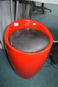 Red Storage Stool