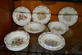 Royal Doulton Bunnykins Breakfast Bowls and Plates