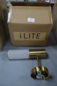 iLite Wall Lamp in Gilt Finish