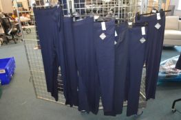 *Seven Pairs of Evans Navy Blue Trousers (assorted