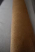 *50m+ Roll of Camel Brown Micra Suede Warp