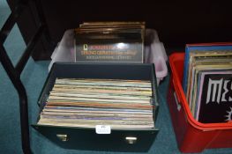 Case and Tub of Mixed LP Records: Classical, etc.