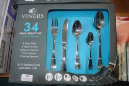 *Viner 34pc S/S Cutlery Set