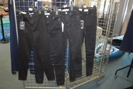 *Four Pairs of Miss Selfridge Petite Black Jegging