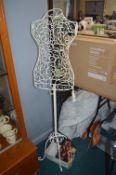 White Wire Tailor's Dummy plus a Lamp