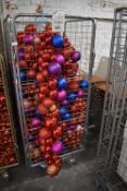 *Cage of ~10 Various Christmas Bauble Drop Displays (cage not included)