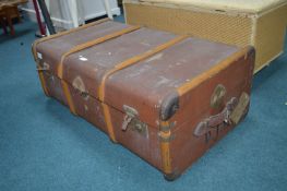 Vintage Steamer Trunk with Southern Railway Label