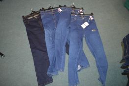 *Four Pairs of Evans Size: 20S Denim Straight Cut