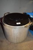 Two Large Aluminium Pots, Colander, etc.