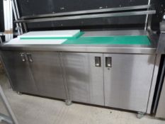 Mobile Preparation Unit with Inserts and Double Do