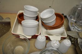 Aluminium Pizza Screens, Ramekins, Salt & Pepper P