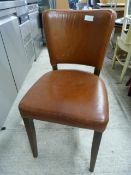 Eighteen Brown Upholstered Chairs