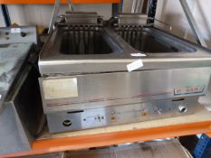 Hobart Two Compartment Countertop Fryer (no baskets, AF)