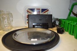 Various Serving Trays and a Docking Station