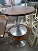 Two Circular Pedestal Tables