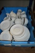 Quantity of Cups, Saucers, Side Dishes, and Milk J