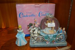 Walt Disney Cinderella Snow Globe Coach plus a Pro
