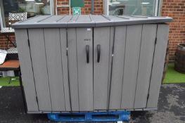 *Lifetime Outdoor Horizontal Garden Storage Shed 1