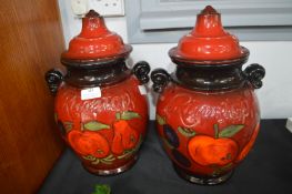 Pair of 1970's Rumtopfs