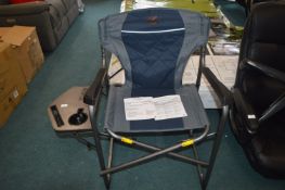 *Timber Ridge Folding Outdoor Chair with Drinks Tr