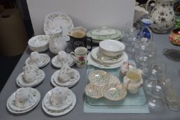 Pottery & Glassware, Part Tea Sets, etc.