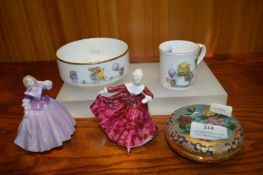 Small Figurines by Coalport and Doulton, plus Doul