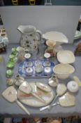 Dressing Table Sets, Maling Candlesticks, Glasswar