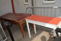 2 x Formica Topped Tables