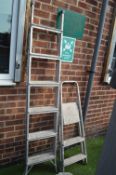2 x Aluminium Step Ladders