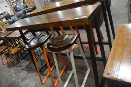 *High Level Table 1.1m high, 1.6m long, with Two Stools