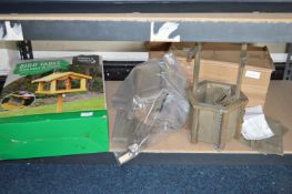 *Boxed Bird Table and Novelty Garden Wells (AF)