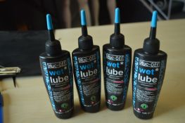 *4x 120ml of Muc-Off Wet Lube Race Quality Lubricant