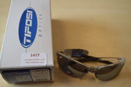 *Tifosi Wasp Crystal Clear Interchangeable Cycling Glasses with Box Case, and 2 Lenses