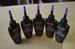 *5x 50ml of Muc-Off E-Bike Wet Weather Ceramic Lube