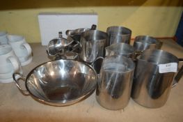 *Quantity of Stainless Steel Jugs and Gravy Boats