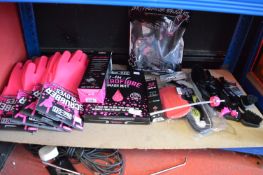 *Shelf of Various Muc-Off Cleaning Products