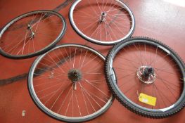 *4x Assorted Used Tyres with Wheels