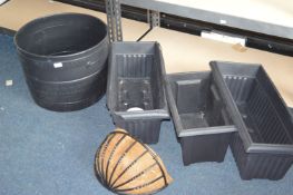 *Quantity of Plant Pots and a Wall Hanging Basket