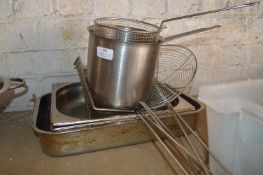 *Various Cooking Trays, Baskets, and Straining Spoons