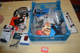 *Assortment of Chain Rings, Pressure Gauge, Rear Lights, Pads, etc.