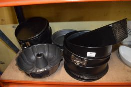 *Quantity of Spring Form Baking Tins, Jelly Moulds, etc.