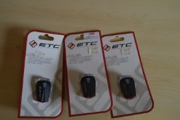 *3x ETC Helmet Dual Front & Rear Lights