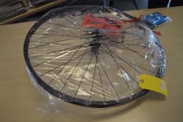 *Quick Release Black Hybrid 700c Rear Wheel TWR 10 02BK with Brake Pad Disc