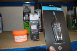 *Muc-Off Metal Polish, Multipurpose Grease, and Hydraulic Dynamic Chain Lube