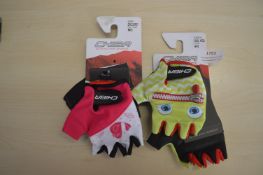 *2x Pairs of Chiba Child’s Cycling Gloves